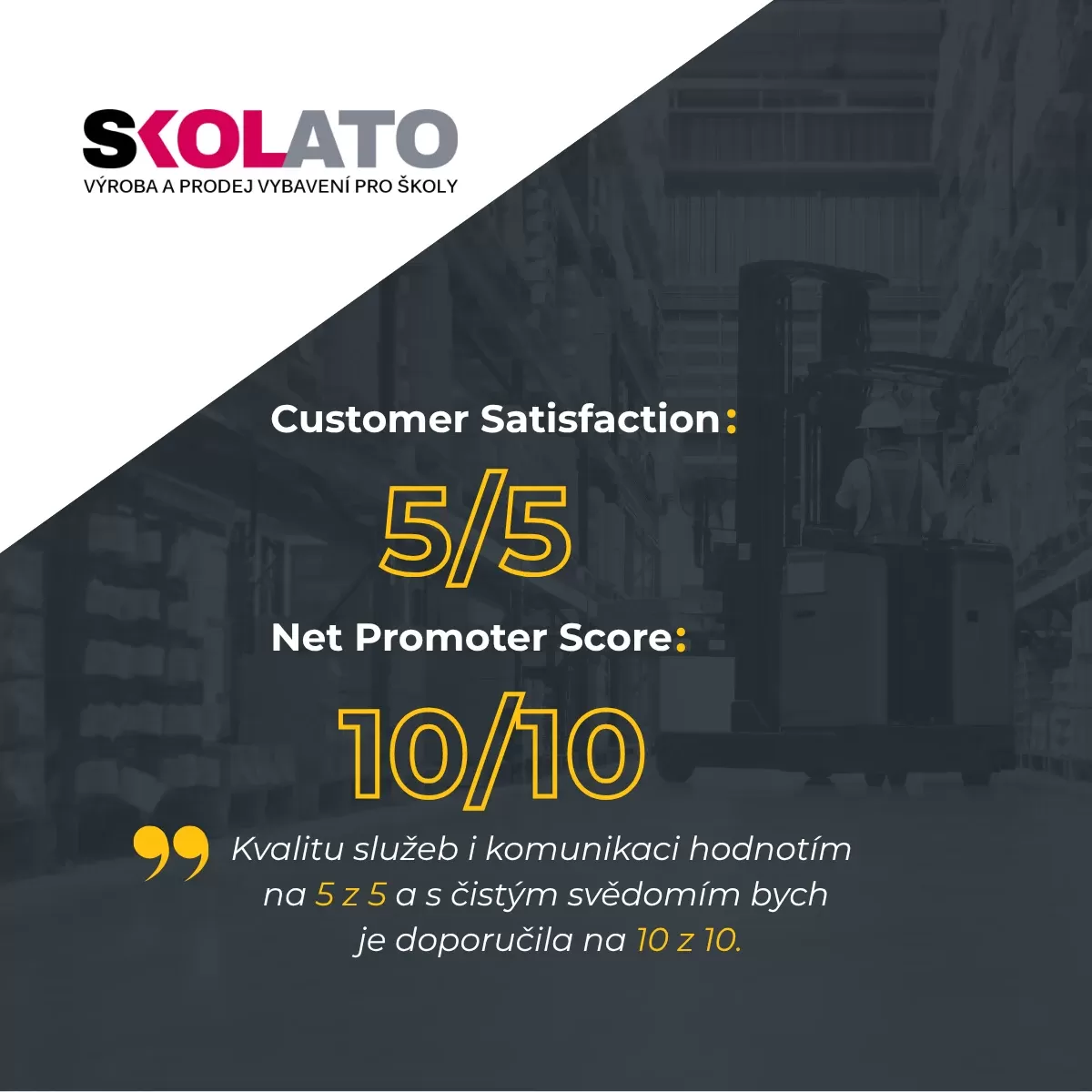 Spolupráce s firmou SKOLATO